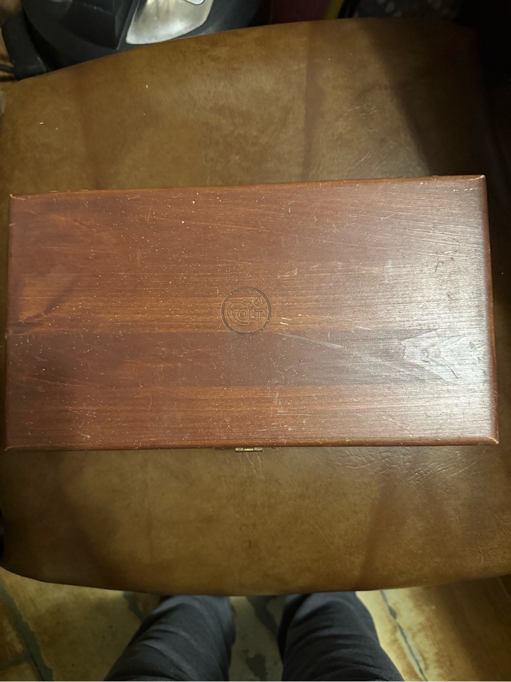 Classic Brown Wooden Presentation Box with Subtle Logo